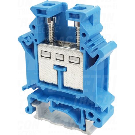 Morsetto di collegamento neutro a vite per barra collettrice, blu 2,5-16mm2, 800VAC, 101A ZUG (1/2)