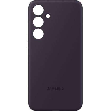 Cover in silicone per Samsung Galaxy S24+ Viola Scuro