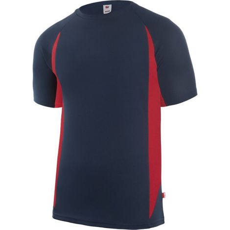 Camiseta Técnica Bicolor AZUL NAVY/ROJO S
