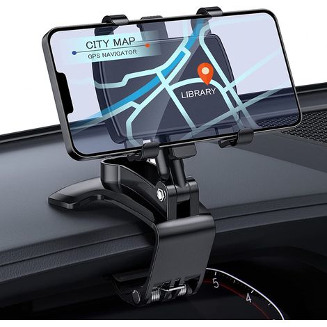 Support de téléphone pour tableau de bord de voiture, support de téléphone rotatif à 360° pour voiture (1/5)