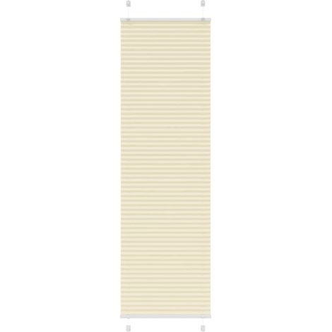 Plissee Creme 60x200 cm Stoffbreite 59,4 cm Polyester