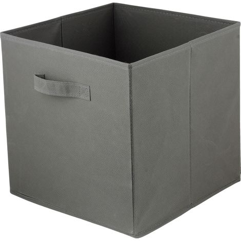 Boîte en carton Boîte textile 31x31x31 gris foncé - dark grey 31x31x31