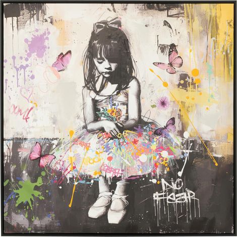 Tableau Déco "Ballerina" 80x80cm Multicolore (1/3)