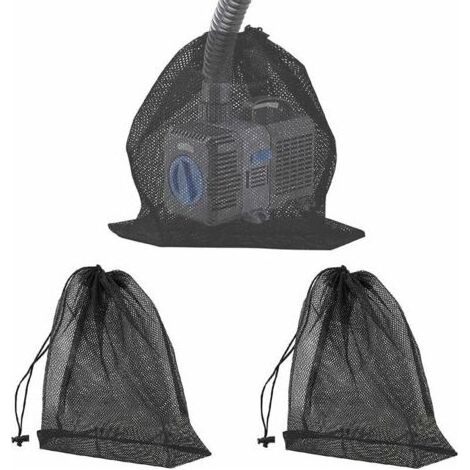 3 PCS Sac en Filet de Filtre de Pompe Sac de Filtre de Pompe d'Étang (1/5)