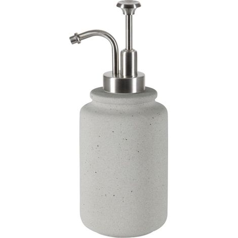 Dispensador de jabón de cerámica Grey CEMENT Spirella (1/4)