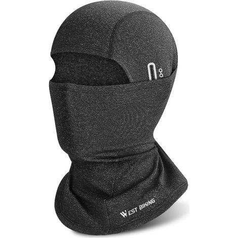 Sturmhaube Balaclava für Damen und Herren, warm, winddicht, atmungsaktiv, Einheitsgröße Grau (1/5)
