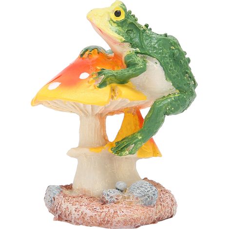Grenouille décoration micro paysage DIY bonsaï ornement jardin champignon petit accessoire animal pour création miniature extérieur