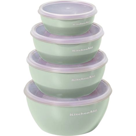 KitchenAid Kochschüsseln mit Deckel, 4er-Pack, Anthrazitgrau