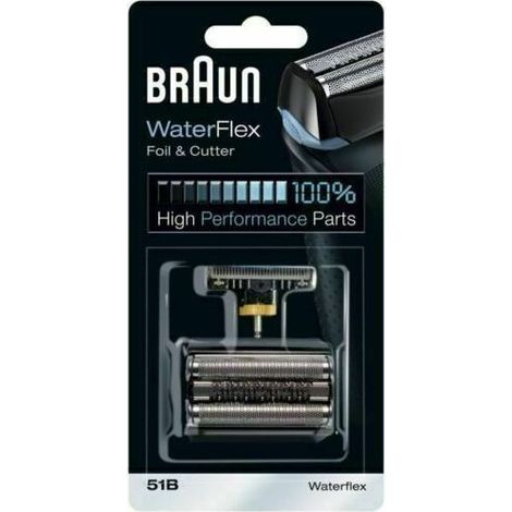 Tête de rasoir Braun 51B WaterFlex – Compatible Series 5 – Remplacement tous les 18 mois – Installation rapide pour performance optimale