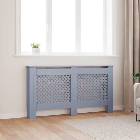 Cache-radiateur anthracite 152x19x81,5 cm MDF