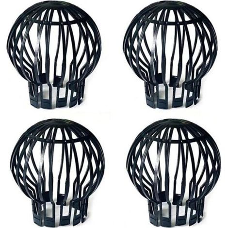 Ulisem4 Filtres pour gouttières Siphon de sol en maille plastique noir