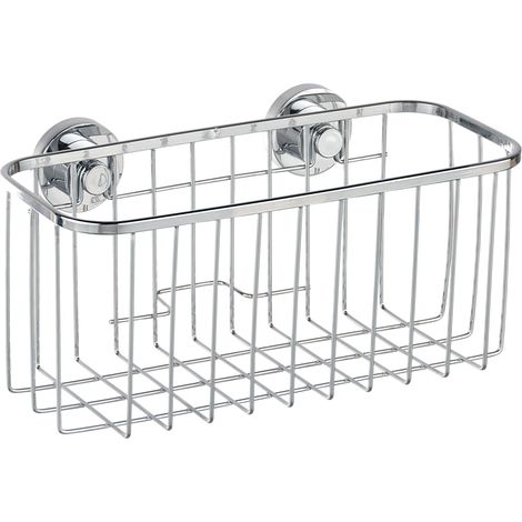 Wenko 17796100 Power-Loc Cesta universal, Acero Inoxidable, Bovino (1/5)