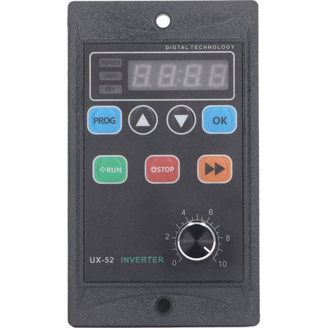 Convertisseur de fréquence 30 W avec LED, mini-onduleur numérique pour moteur, entrée monophasée 176-264 V, sortie triphasée 0-220 V (1/5)