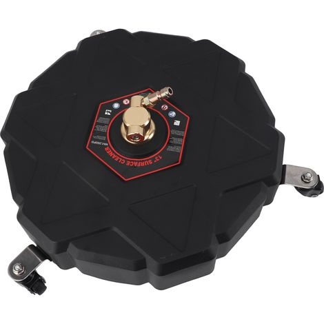 Nettoyeur de surfaces à pression de 33 cm (13 po), 2500 PSI, raccord rapide de 6,35 mm (1/4 po), roues et rallonge incluses. Idéal pour garage, terrasse et allée. (1/5)