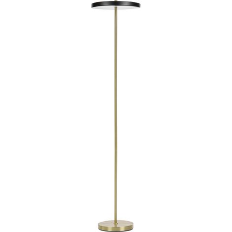 Lámpara de pie LED moderna base de metal con regulador de intensidad oficina negro Evenlode (1/5)