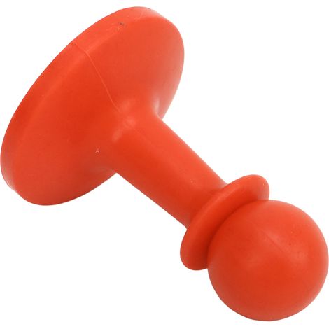 Set mit 4 Blitzschutzkappen, geeignet für Zeltstangen, Markisenstangen, Stützstangen, Blitzschutzabdeckungen, Blitzschutz für Zeltstangen, geeignet für Camping und Wandern, orange. (1/5)