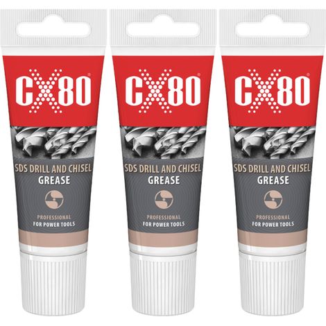 Grasa CX80 para brocas SDS, cinceles y portaherramientas 40 g x 3