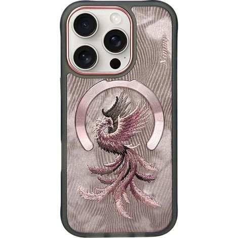 Funda magnética Nimmy Fantasy Animal MagSafe para iPhone 16 Pro, color oro rosa (1/5)