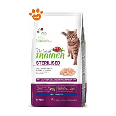 Natural Trainer Cat Adult Sterilized Tacchino - Natural Trainer Cat Adult Sterilized Tacchino - Sacco Da 300 Gr