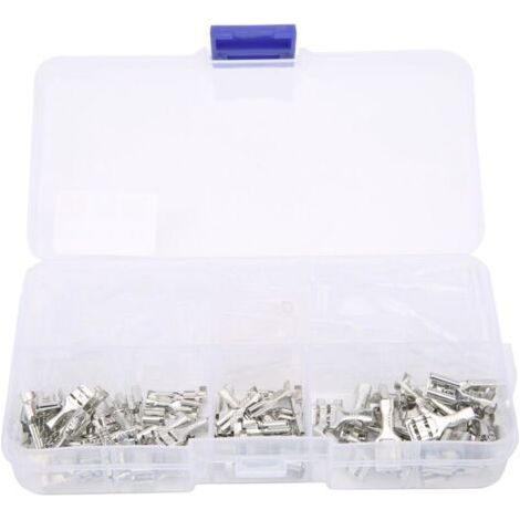 150Pcs 2.8/4.8/6.3mm Insulated Crimp Terminals Electrical Wire Connectors Assortment Kit,DUBUNS
