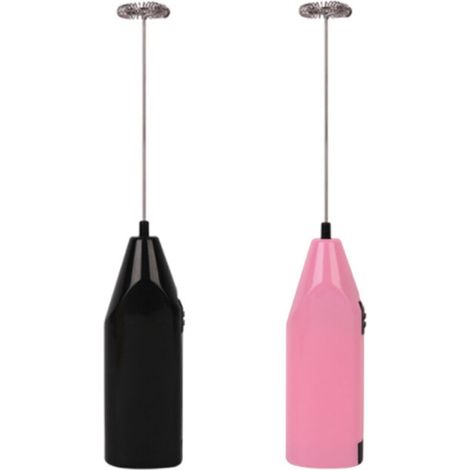 Portable Battery Operated Milk Frother 2 Pack - Electric Coffee Frother Whisk, Battery Powered Agitator, Portable Milk Frother, Mini Blender for Bulletproof Coffee, Cappuccino, Latte, Frother and Frot