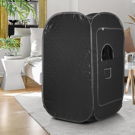 Hofuton Sauna à Vapeur et Cabine 1000W,Tente de Sauna Portable Pliable avec Le Contrôleur de Température pour Bain de Sauna Détoxification Perspiration Thérapie Perdre du Poids, Noir (1/5)