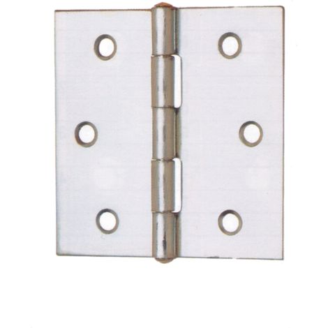 CERNIERA PERNO FISSO 121 ACC ZINC  70 X 70 MM- ALDEGHI LUIGI SPA- 24,0 pz