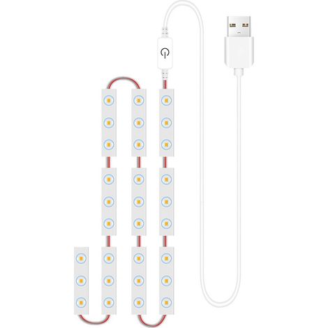 Lumière Led Pour Miroir - Bande Dimmable Avec Fonction Mémoire - Pour Miroir De Salle De Bain Ou Table De Maquillage - Longueur 243 cm 305 cm Ou 367 cm - 1 Pièce (1/5)