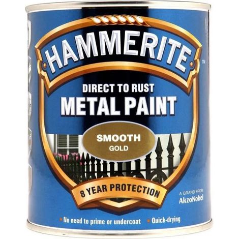 Vernice anticorrosione Hammerite smooth finish esterno interno rapida (1/2)