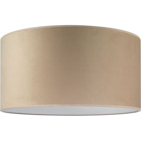 Abat-jour Tornado rond 50 velours cappuccino (1/5)
