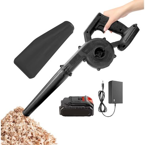 Souffleur de Feuilles à Main Rechargeable Portable à Deux Modes Souffleur de jardin pour poussières pour extérieur porche cour jardin maison voiture nettoyage dépoussiérage (1/5)