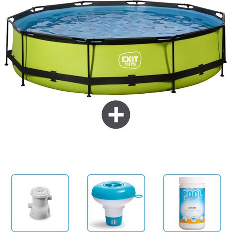 Exit Pool Rund - 360x76 cm - 4-teilig SCB89 (1/4)