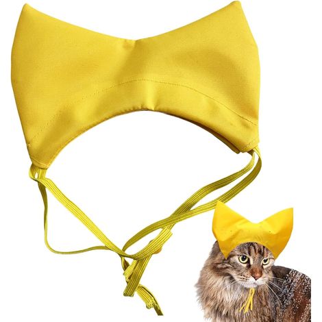 Cuffia da doccia per gatti  Cappello da doccia regolabile per cani – Protezione per le orecchie in tessuto Oxford impermeabile – Accessori per animali domestici: gattini, cuccioli e piccoli animali
