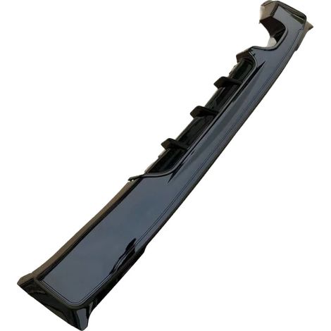 Difusor trasero para parachoques, diseño deportivo, fácil instalación, negro. (1/2)