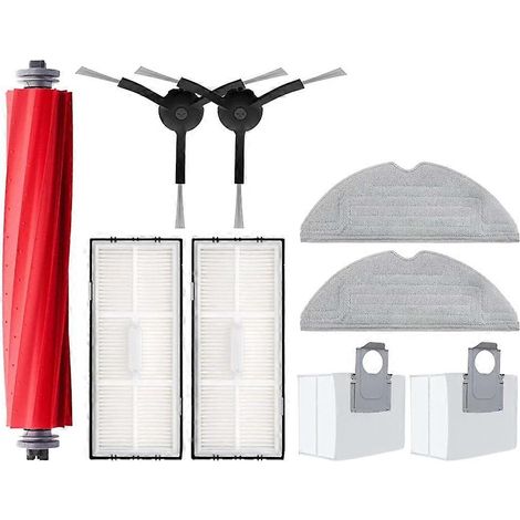 Accessoires pour Roborock S7 Maxv Ultra S7 Pro Ultra : filtre HEPA, sac à poussière, brosse principale et rouleau de nettoyage (1/5)