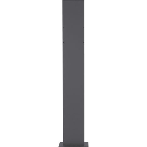 ML-Design Support de Boîte aux Lettres sur Pied en Acier Inoxydable Revêtu par Poudre, Anthracite, Haut 170 cm, Espacement des Trous 23x17 cm, Poteaux de Boîte aux Lettres à Visser, Accessoire Moderne