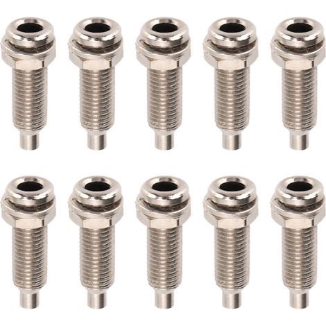 10 pièces Bornes de Panneau 4mm en Laiton Nickelé avec Écrous M6 pour Équipements Électroniques Industriels (1/5)