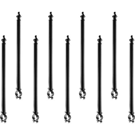 Rehausse et Sécurité Anti-Saut Bras d'Extension de Clôture 69,5 cm Lot de 9 pour Grillage à Mailles (1/5)