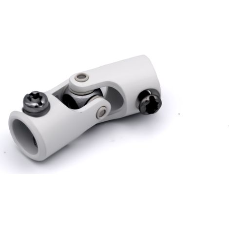 Cardan pour volet roulant - sortie ronde 18mm acier laqué blanc