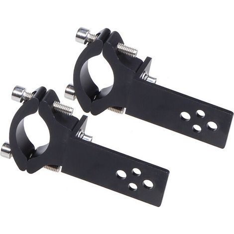 2Pcs Motorcycle Fork Tube Clamp Horizontal/Vertical Installation LED Light Bar Mounting 22mm-36mm (1/5)