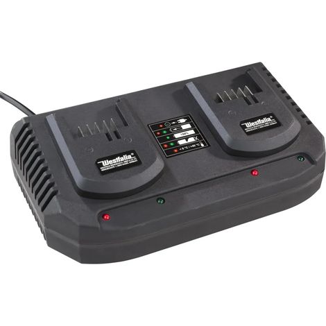 Chargeur Double Rapide 18V 3,5A DASLG pour Batteries Li-Ion Westfalia (1/4)