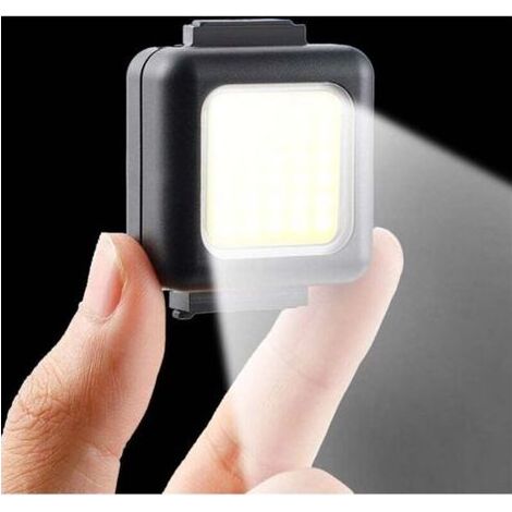 Taktische Polizeiweste mit Clip für Lauflicht, kompakte wiederaufladbare Taschenlampe, persönliche Sicherheitsbeleuchtung zum Wandern, Radfahren, Kajakfahren und Angeln. (1/4)