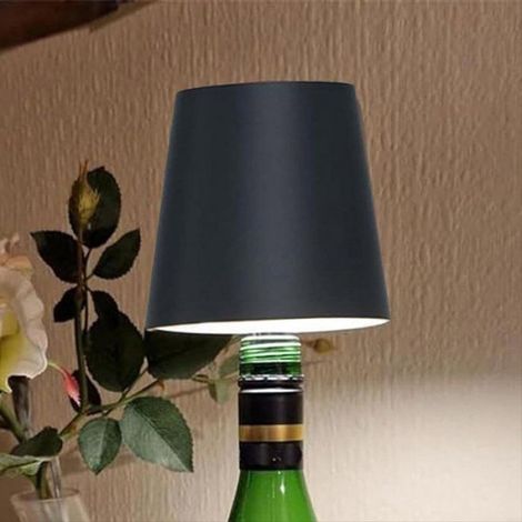 Lampe de table LED sans fil tactile RVB + lampe de bouteille 3 couleurs pour restaurants et bars, intérieur et extérieur, blanc (1/5)