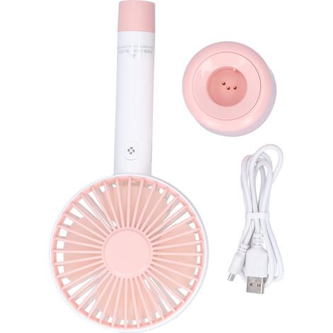 Wiederaufladbarer, tragbarer USB-Ventilator – ideal für drinnen, draußen und auf Reisen (1/5)