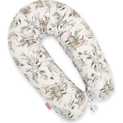 Almohada de embarazo más larga para que las embarazadas duerman + funda extraíble - Oliva Woodland