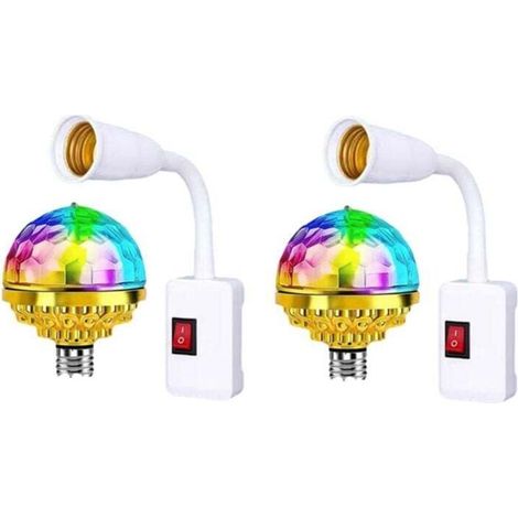 Colorful Rotating Christmas Disco Light with E27 Sockets Plug in (1/4)