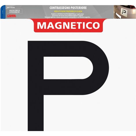 Contrassegno per esercitazioni guida, magnetico - Posteriore (1/5)