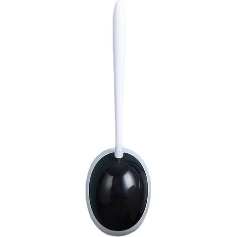 Brosse Pour Toilettes En Silicone - Support De Séchage Aérée - Fixation Murale Ou Au Sol - 1 Pièce (1/5)