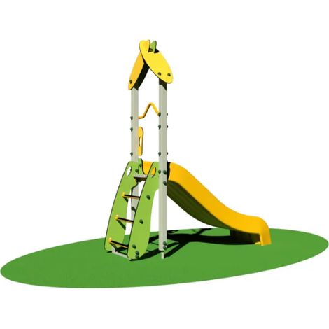 Scivolo Mowgli 960 Giochipark H100cm in polietilene con scaletta o scala gradini - Scaletta