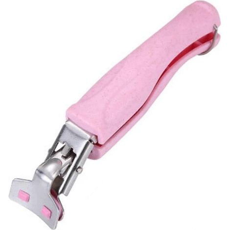 Pince anti-brûlure pour bol en acier inoxydable, rose (18 x 4 cm), pour bols et assiettes chauds (1/5)